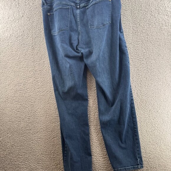 J Jill Slim Boyfriend Straight-Leg Denim Jeans Size 16 Blue - Picture 2 of 6